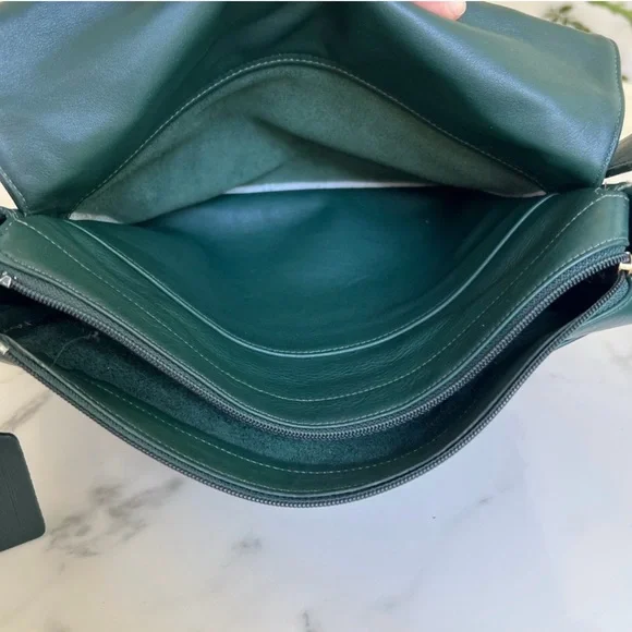 COACH Vintage Manhattan Collection Museum Bag 4127 Bottle Green Leather Bag USA - Picture 13 of 16